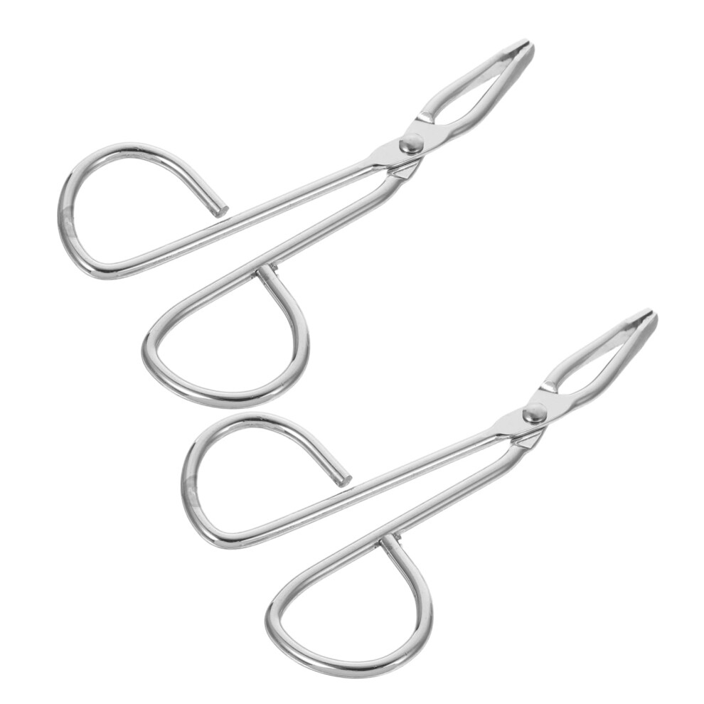 2PCS Stainless Steel Scissor Eyebrow Tweezers for Women Facial Hair Removal and Eyelash Grooming