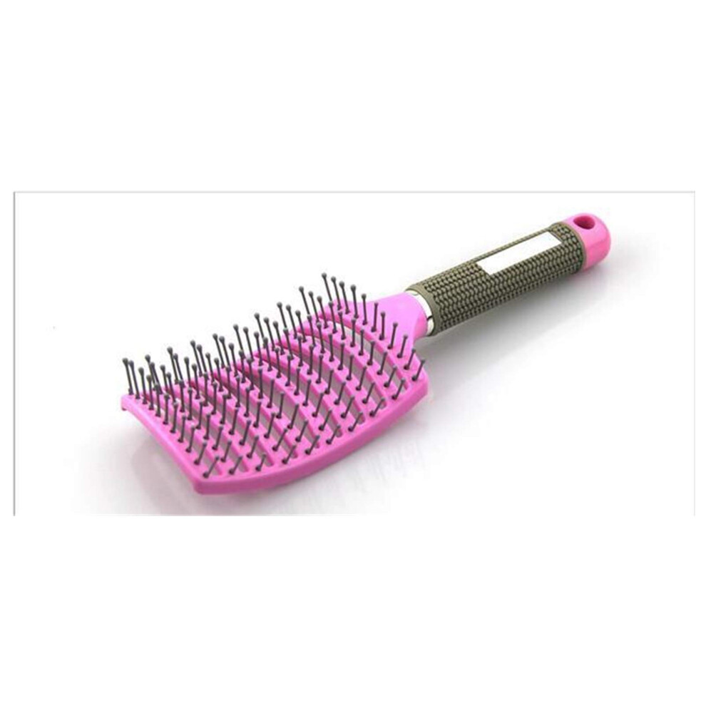 Unisex Pink Hair Cutting Comb And Detangling Hair Brush For Precise Styling And Wet Curly Hair,