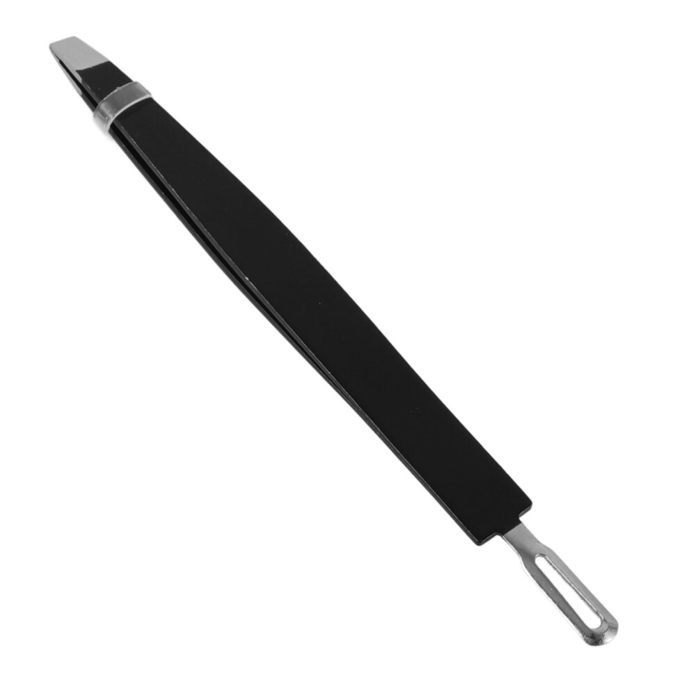 Stainless Steel Eyebrow Tweezer with Dual Head Design for Precise Brow Shaping and False Eyelash Application
