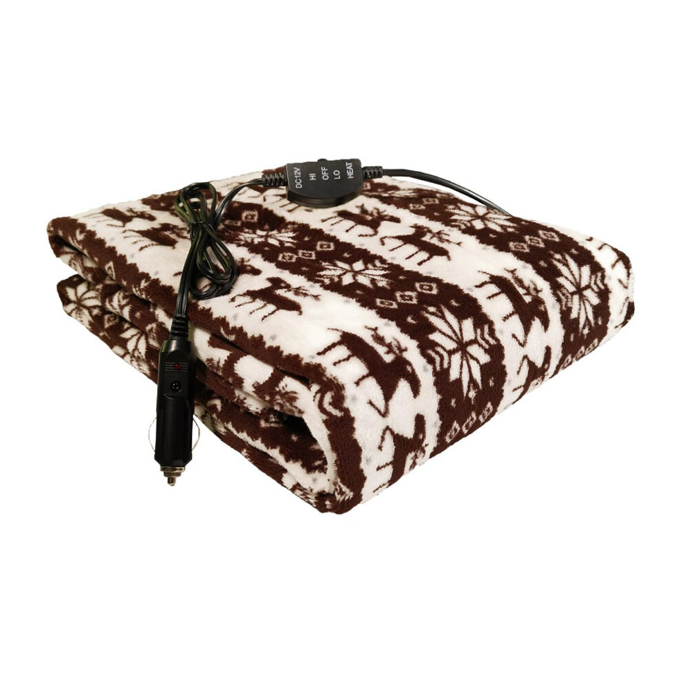 Electric Heated Blanket For Car And Travel, 57X39in Soft Fleece, Constant Temperature, Quick Heat 9164114088093