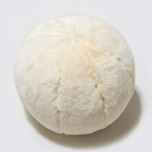 Round Throw Pillow 13.8in White Soft Plush Ball Shaped Cushion for Sofa Bedroom Chair Decor