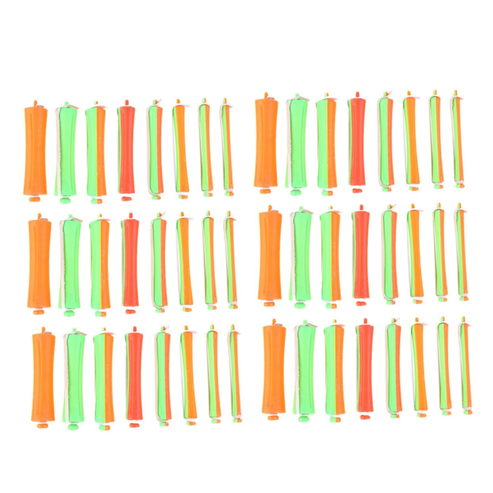 Heatless Curling Rods Set with Portable Carry Case for Multiple Curl Styles, 16pcs Spiral Perm Rods