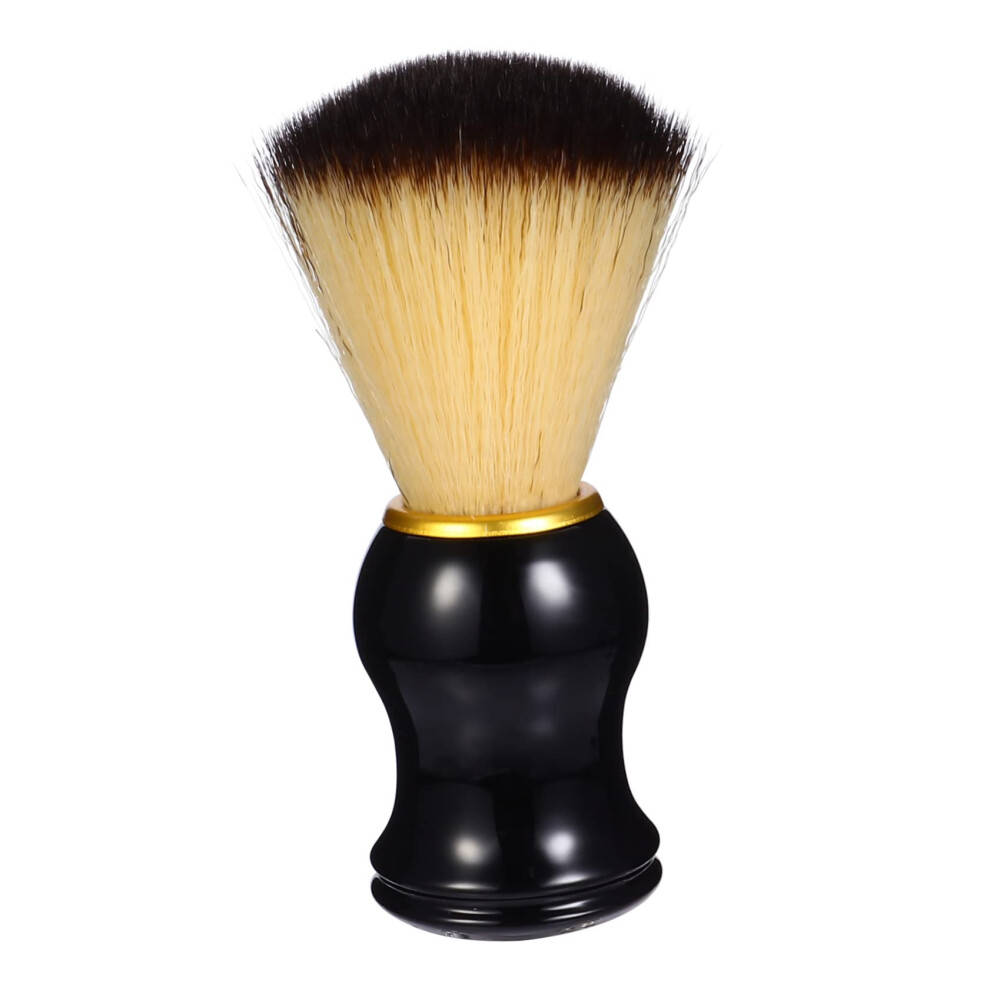 Shaving Brush for Men with Soft Synthetic Bristles and Ergonomic Wooden Handle for Beard and Mustache