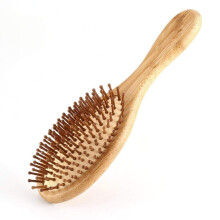 Wooden Bamboo Hair Comb Set AntiStatic Wide Tooth Brush for Gentle Scalp Massage 3pcs