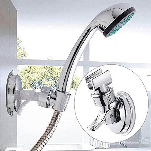 Handheld Shower Head Holder with Adjustable Suction Cup Bracket, Removable Wall Mounted Design 1