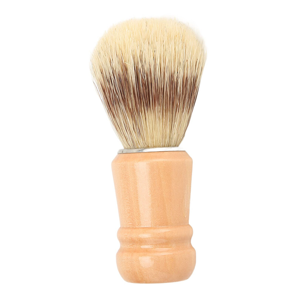 Shaving Brush with Soft Bristles and Ergonomic Wooden Handle for Rich Foam Beard Care Travel