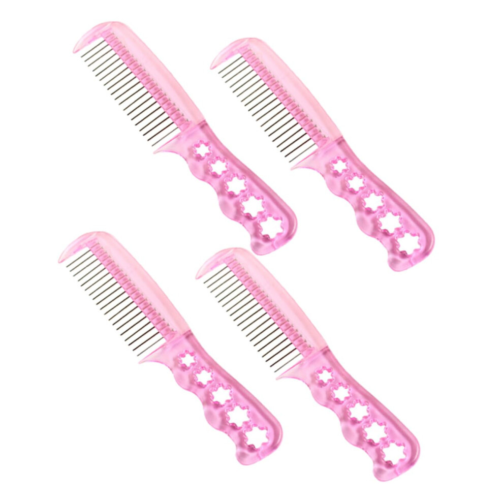 Wig Comb Set with Durable Steel Teeth for Smooth Detangling and Styling Curly Hair