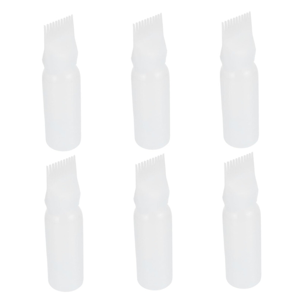 Hair Dye Applicator Bottle Set with Comb Tip for Precise Root Application, 6pcs Salon Quality