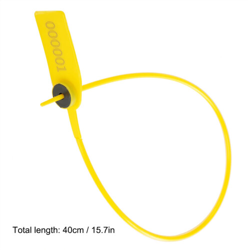 Container Security Seal Yellow PP Steel Trailer 40cm Tamper Evident Durable Polypropylene Body 1