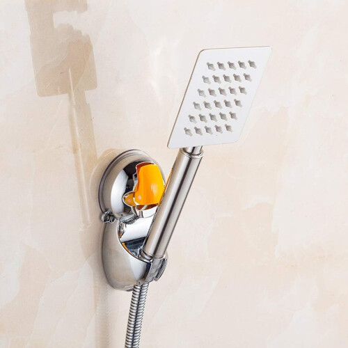 Adjustable Shower Head Holder Wall Mounted Bracket with Easy Angle Adjustment for Bathroom 1