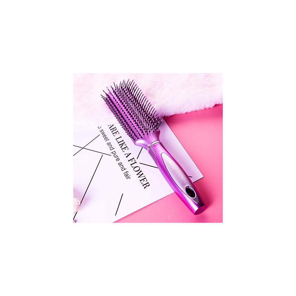 Curly Hair Brush with Gentle Detangling Cushion and Scalp Massage, Oval and Rectangle Options