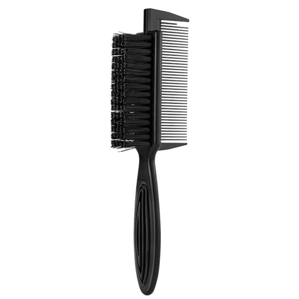 Unisex Black Hair Styling Comb Dualsided With Boar Bristles For Wet And Dry Hair Detangling And Volume Boost