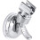Adjustable Wall Mounted Shower Head Holder Chrome Suction Bracket for Bathroom 2
