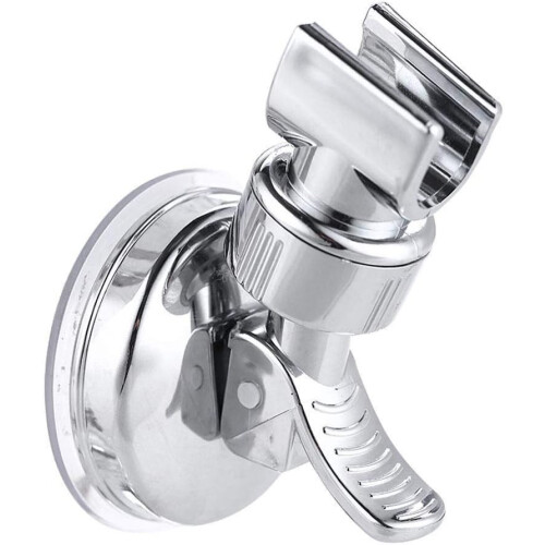 Adjustable Wall Mounted Shower Head Holder Chrome Suction Bracket for Bathroom 1