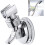 Adjustable Wall Mounted Shower Head Holder Chrome Suction Bracket for Bathroom 5