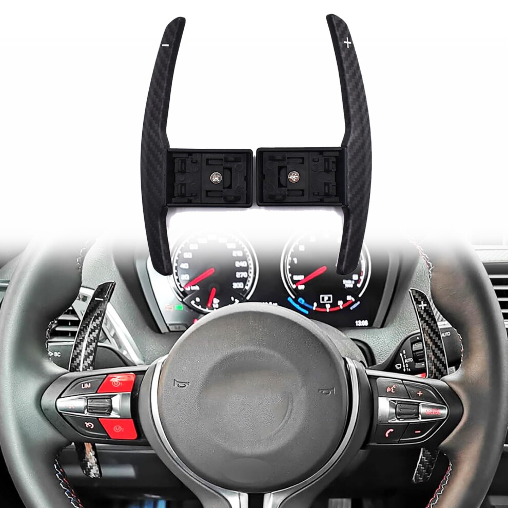 Carbon Fiber Steering Wheel Paddle Shifters For Bmw F Series, Sporty Finish, Directfit Installation Red 9164114092205
