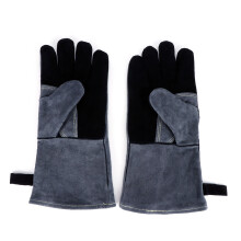 Forge Welding Gloves, Genuine Cowhide Leather With Insulated Lining For Extreme Heat Resistance Up To 932F, Flexible And Comfortable Mitts For Stick
