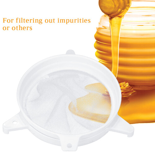 Double Sieve Honey Screen Filter, Wide Application Beekeeping Tools Mesh Filter For Removing Impurities, User Friendly Gripping Fixation Suitable For 1