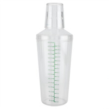 Transparent Milk Tea Cocktail Shaker With Measuring Markings Durable Hand Shaker For Theme Cafe Bar And Home Use Professional Quality