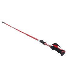 Bright Red Aluminium Alloy Folding Hiking Pole 297g for Men & Women