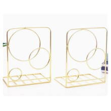 Cactus Shaped Metal Bookends with NonSkid Base, Strong Book Support for Office and Home Decor