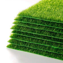 4 pezzi di erba artificiale per giardino e decorazioni in miniatura, erba finta resistente agli agenti atmosferici