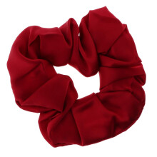Silk Hair Scrunchies Red 100% Mulberry Silk Hair Tie for Women Girls Frizz Gentle Comfort