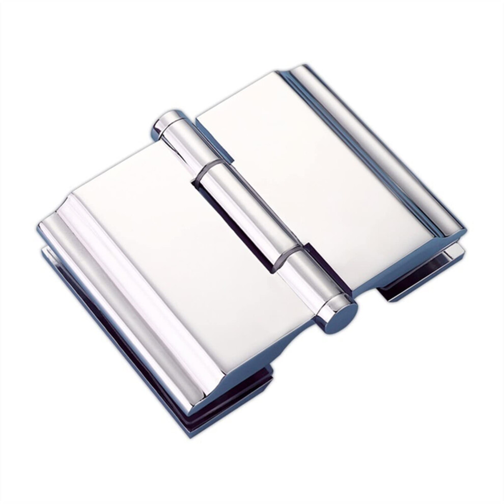 Stainless Steel Frameless Glass Door Hinges, 180 Twoway Opening, Soft Close, Rustresistant 9365369352841