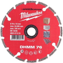 Diamantzaagblad multi-materiaal MILWAUKEE 76 mm - 4932471333
