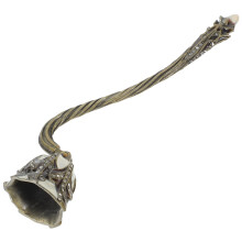 Candle Snuffer with Long Ergonomic Handle, Safe Flame Extinguishing, Elegant Rhinestone Zinc Alloy