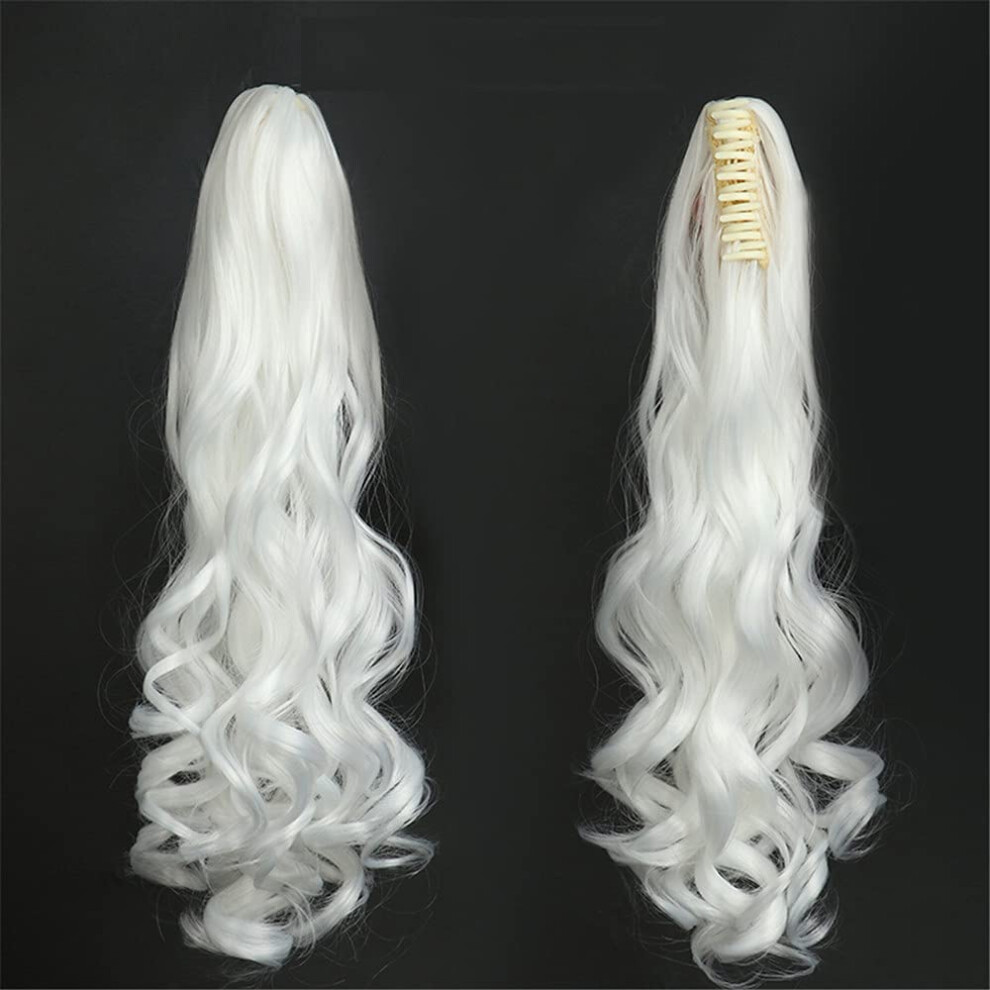 Synthetic Ponytail Hair Extension with Natural Kinky Curl, HeatFriendly Clip In 22 Inches 140g