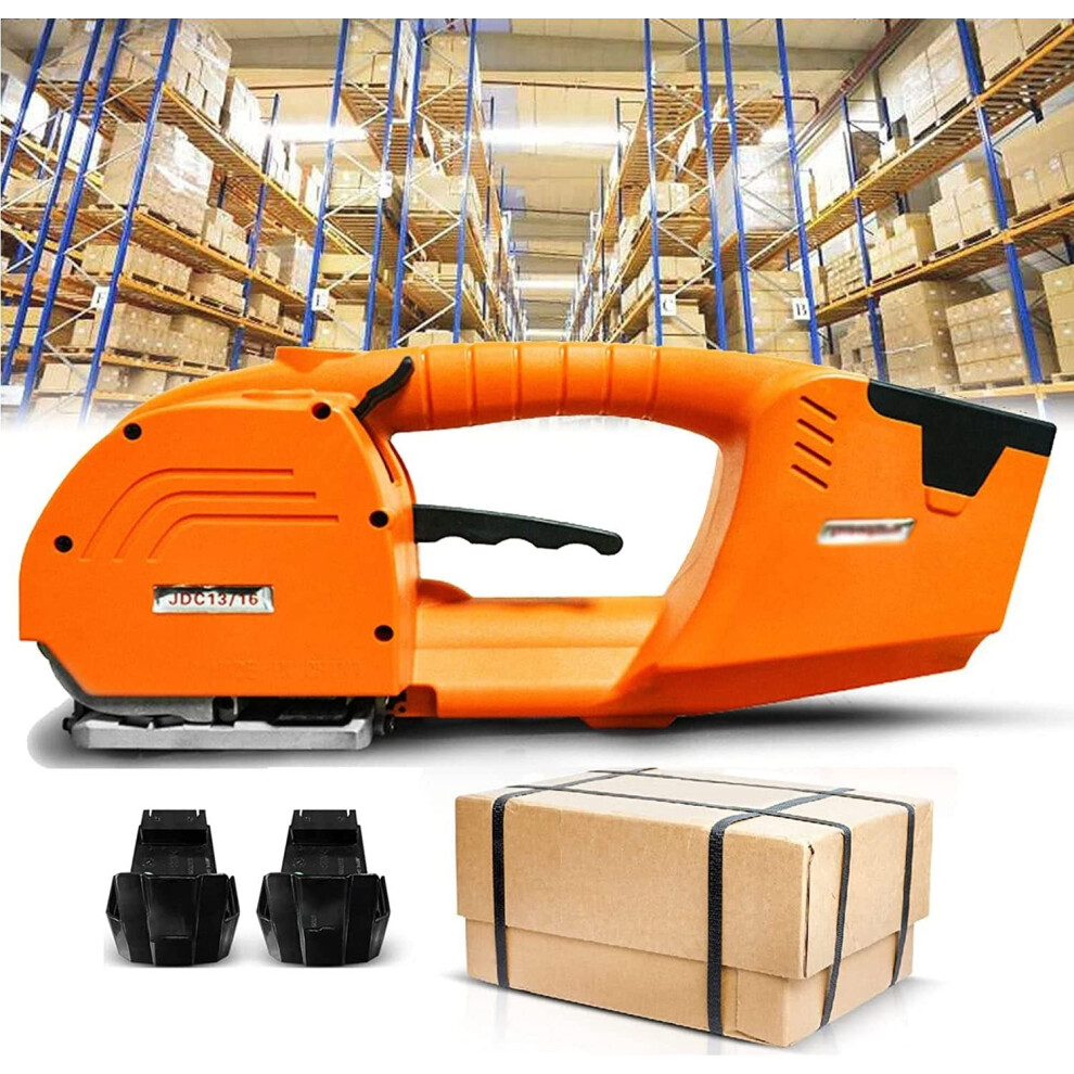 Electric Strapping Tool With Dual 6000Mah Battery, Automatic Welding And Adjustable Tension For Pp And Pet Straps 9174973379690