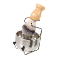 Shaving Brush Set with Stand and Bowl for Men, Ergonomic Grip, Durable Beard Care Kit