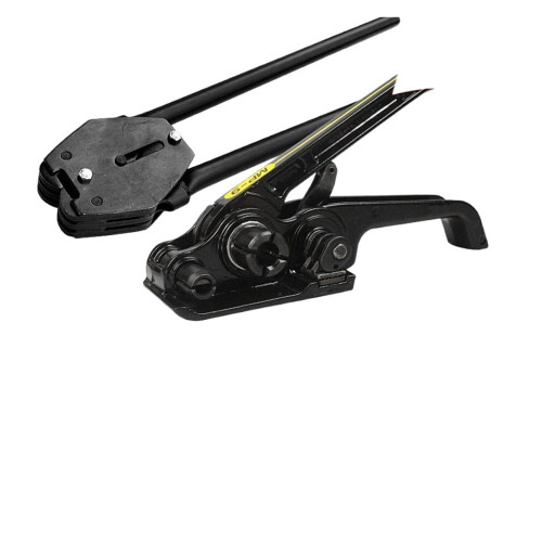 Manual Strapping Tool with Ergonomic Ratchet Handle for Packaging Boxes and PP Banding Kit
