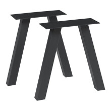 Piedi del tavolo - HELLOSHOP26 - Set di 2 - Acciaio laccato - 42 x 40 cm - Design moderno