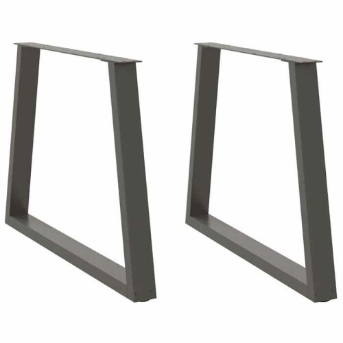 Pieds de table - HELLOSHOP26 - Lot de 2 - Design moderne - Acier thermolaqué - Ajustables