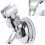 Chrome Wall Mount Adjustable Shower Head Holder with Strong Suction and Angle Adjustment 5
