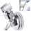 Shower Head Holder with Strong Suction Cup, Adjustable Wall Mount, Tool Install, ABS Plastic 4