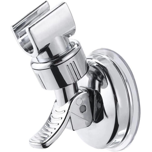 Shower Head Holder with Strong Suction Cup, Adjustable Wall Mount, Tool Install, ABS Plastic 2