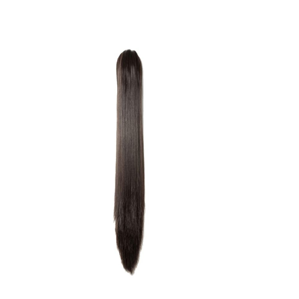 Unisex Long Wavy Clip In Ponytail Hair Extension Synthetic Claw Hairpiece 1826 Inch Natural Blend