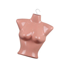 Female Mannequin Torso with Rotating Hook, Lightweight Hollow Back Hanging Dress Form for Clothing Display