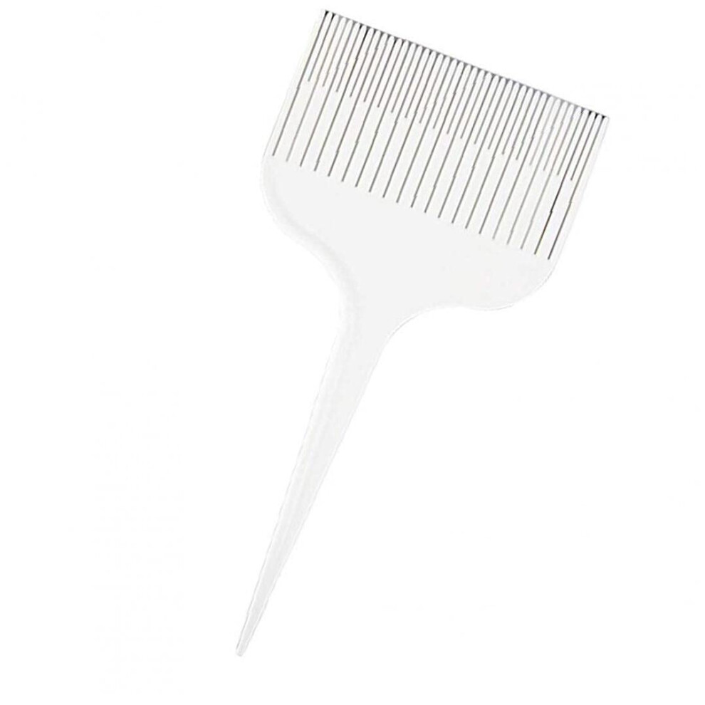Highlighting Comb with Rat Tail for Foiling and Hair Dye, Adjustable Weave, White, Salon and Home Use