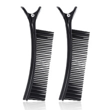 Hair Sectioning Clips 2Pcs Large NonSlip Salon Hair Clips for Styling and Thick Hair Black