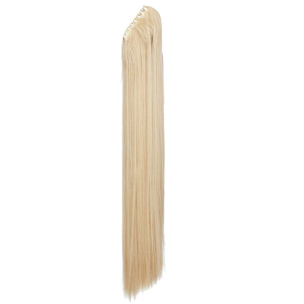 Ponytail Hair Extension with Claw Clip, Long Wavy Synthetic Hairpiece for Women, Heat Resistant