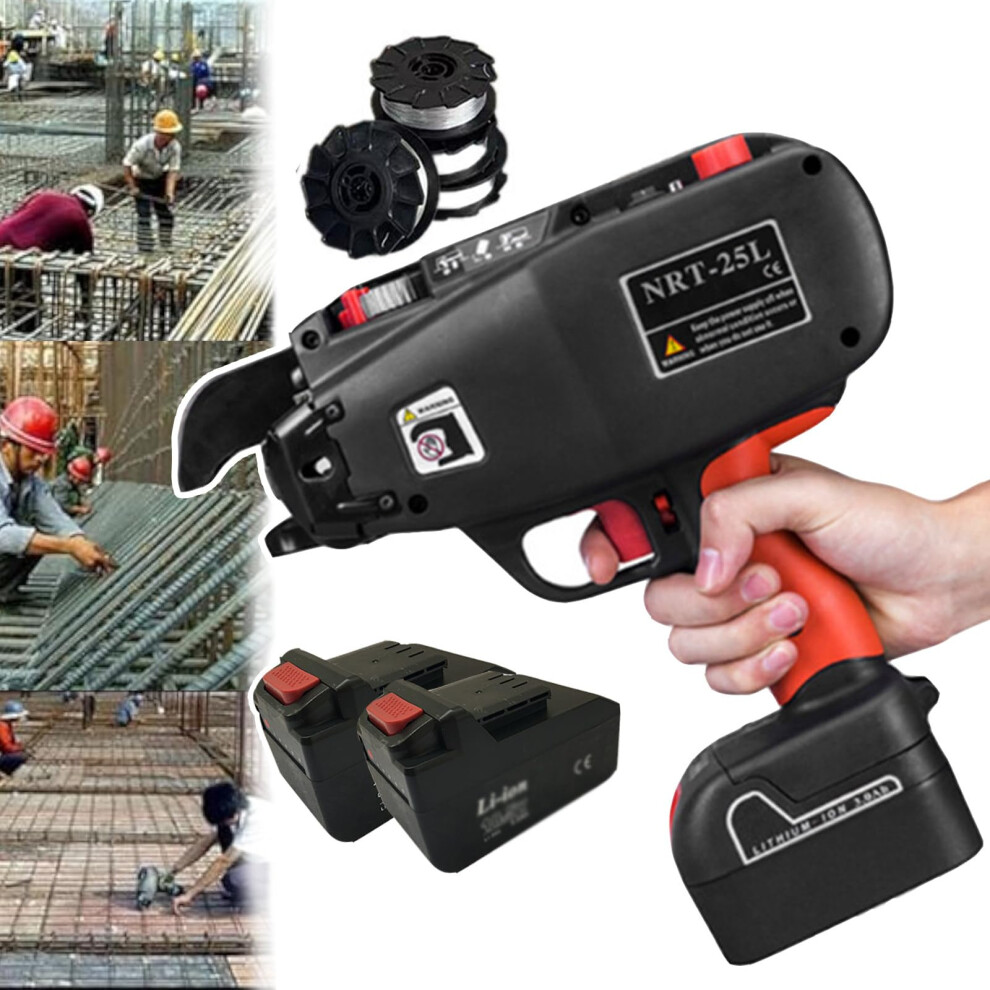 Rebar Tying Machine 14.4V Cordless Automatic Tie Gun 0.8S Fast Binding Tool For Construction 9164114097712