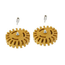 2 Sets Rubber Decal Remover Wheel for Drill, Effective Adhesive Removal Tool for Cars and Home