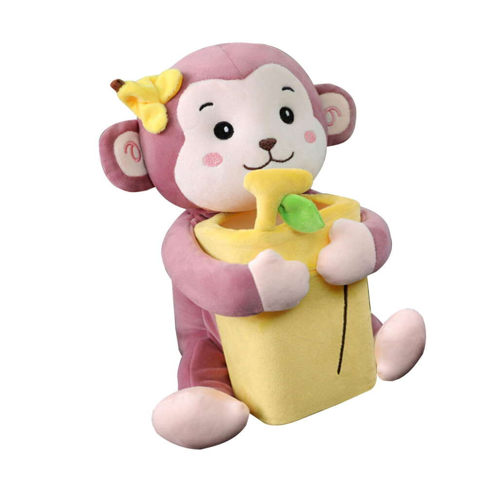 Car Trash Can And Plush Tissue Box Holder With Cute Animal Design For Vehicle Storage And Decor 9164114098771