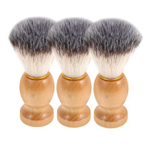 Soft Bristle Beard Brush for Men with Ergonomic Wood Handle for Gentle Facial Cleansing and Care