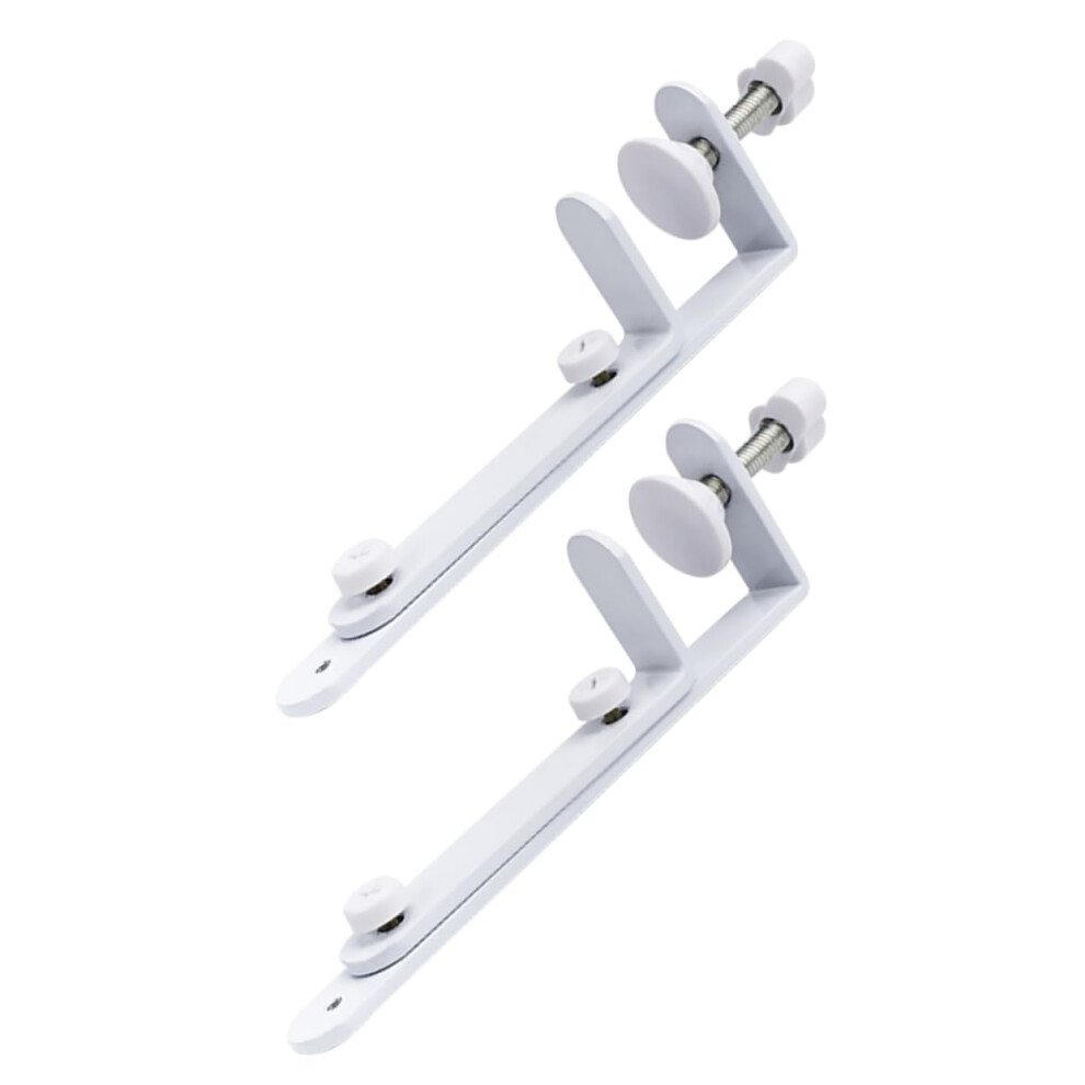2Pcs Pegboard Shelf Brackets Durable Iron Mounting Stands For Wall Or Desktop Organization 9365369357082