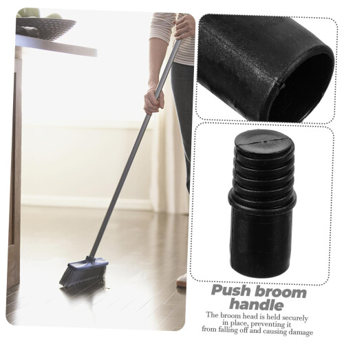 Broom Handle Adapter with Durable Plastic Threaded Connector for Universal Mop Handle Replacement 1